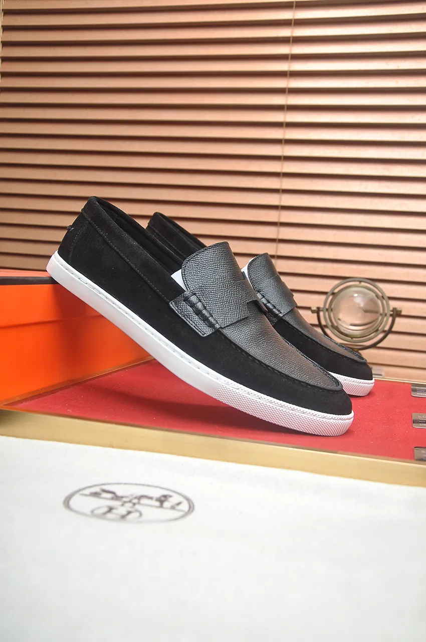 Men's shoes💰540💶[HERMES] (cowhide lining)🍀Italian top luxury🍀He does not pursue novel styles and gorgeous colors, but attracts the favor of successful men with his flawless, elegant and classic style. Formal leather shoes This very comfortable, simple and stable style allows you to easily match any style! The pattern is absolutely 1:1 refined from the original case, and we strive for excellence in materials, imported cowhide + cowhide lining💪💪💪extraordinary texture👍! .Code number: 39-45 (45 customized)
